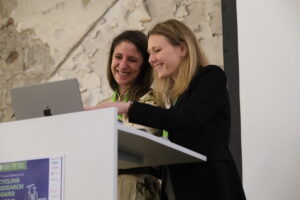 two women presenting at the crbam 2023